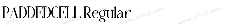 PADDEDCELL Regular字体转换